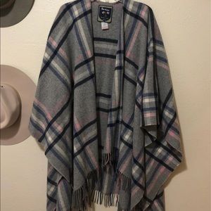 Boden British Tweed Cape Shawl